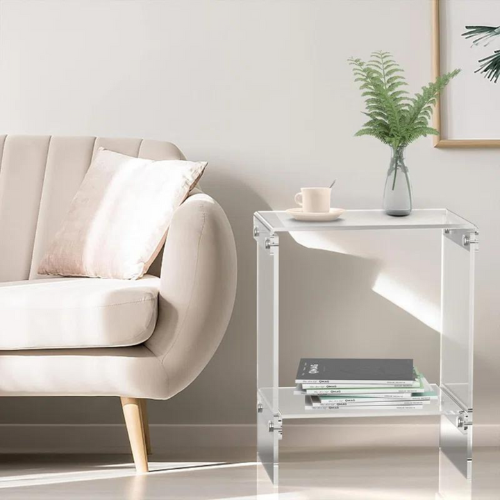 Solstice Acrylic End Table | Clear