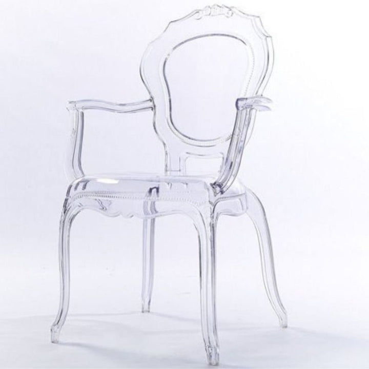 Aera Arm Acrylic  Chair | Clear