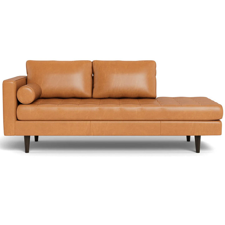 Aidan Chaise Lounges | Orange | Facing Left