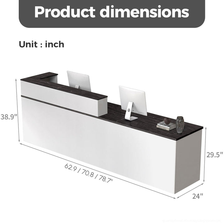 Kavi Reception Table | White & Black
