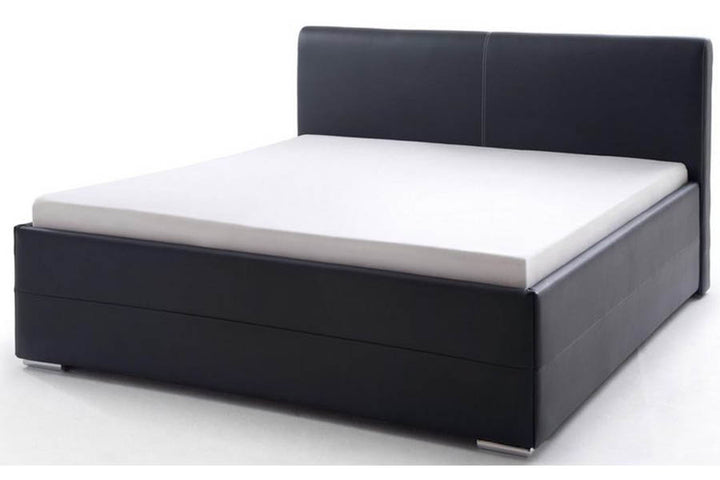 Vies Bed Hydraulic with Storage | King | Black Leatherette