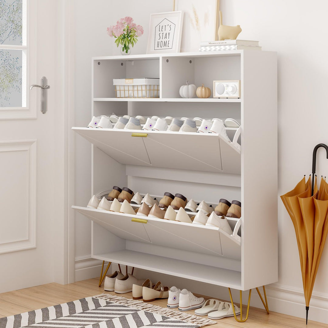Saoirse  Shoe Rack | White