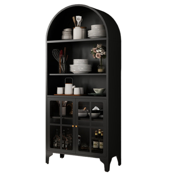 Masuru Tall Crockery Unit | Black