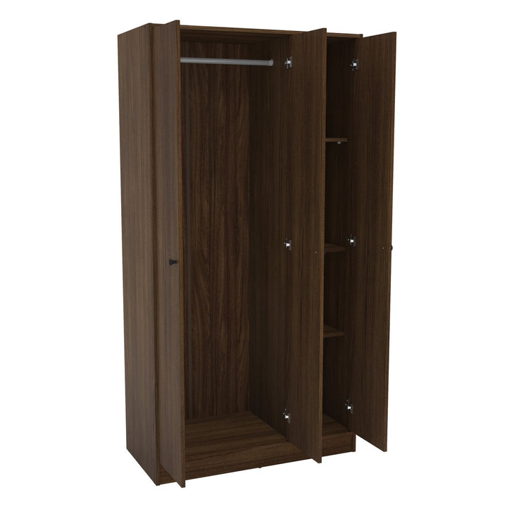 Umi  3 Door Wardrobe | Brown