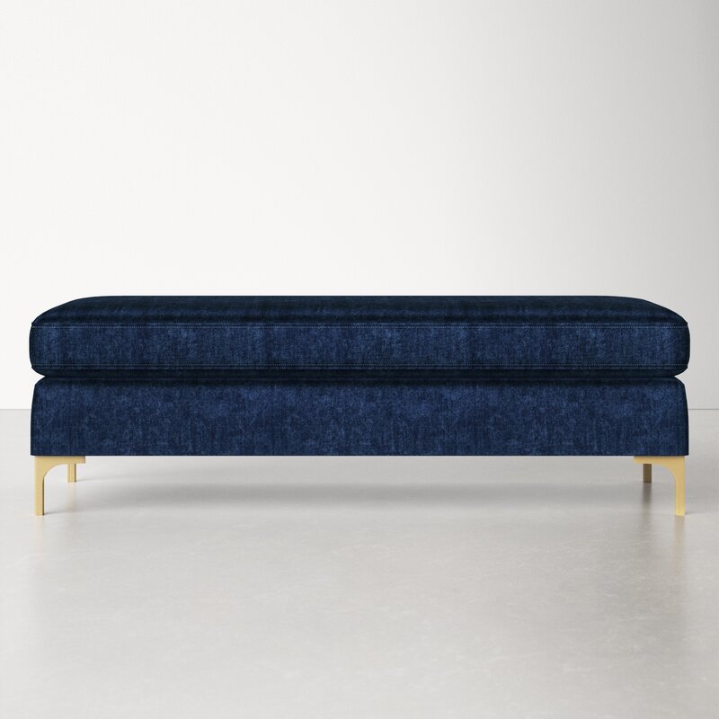 Bay Ottoman | Navy Blue