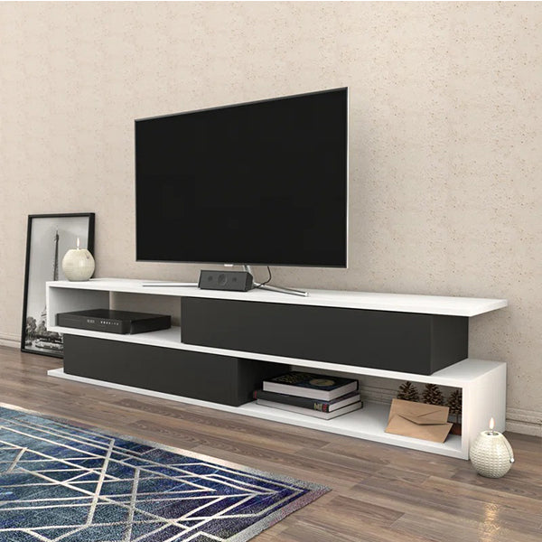 Nathan Tv Stand | White & Black