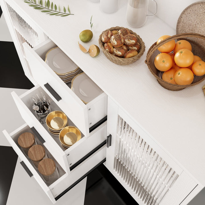 Reo Tall Crockery Unit | White