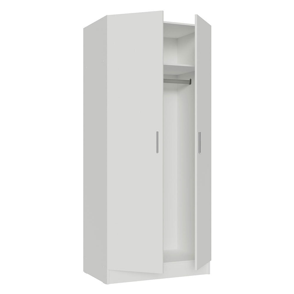 Eunji  2 Door Wardrobe | White