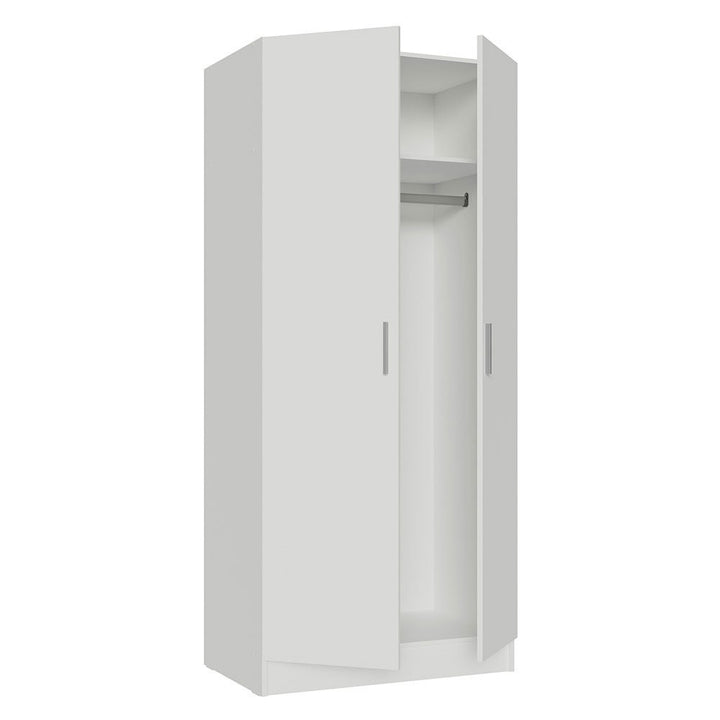 Eunji  2 Door Wardrobe | White