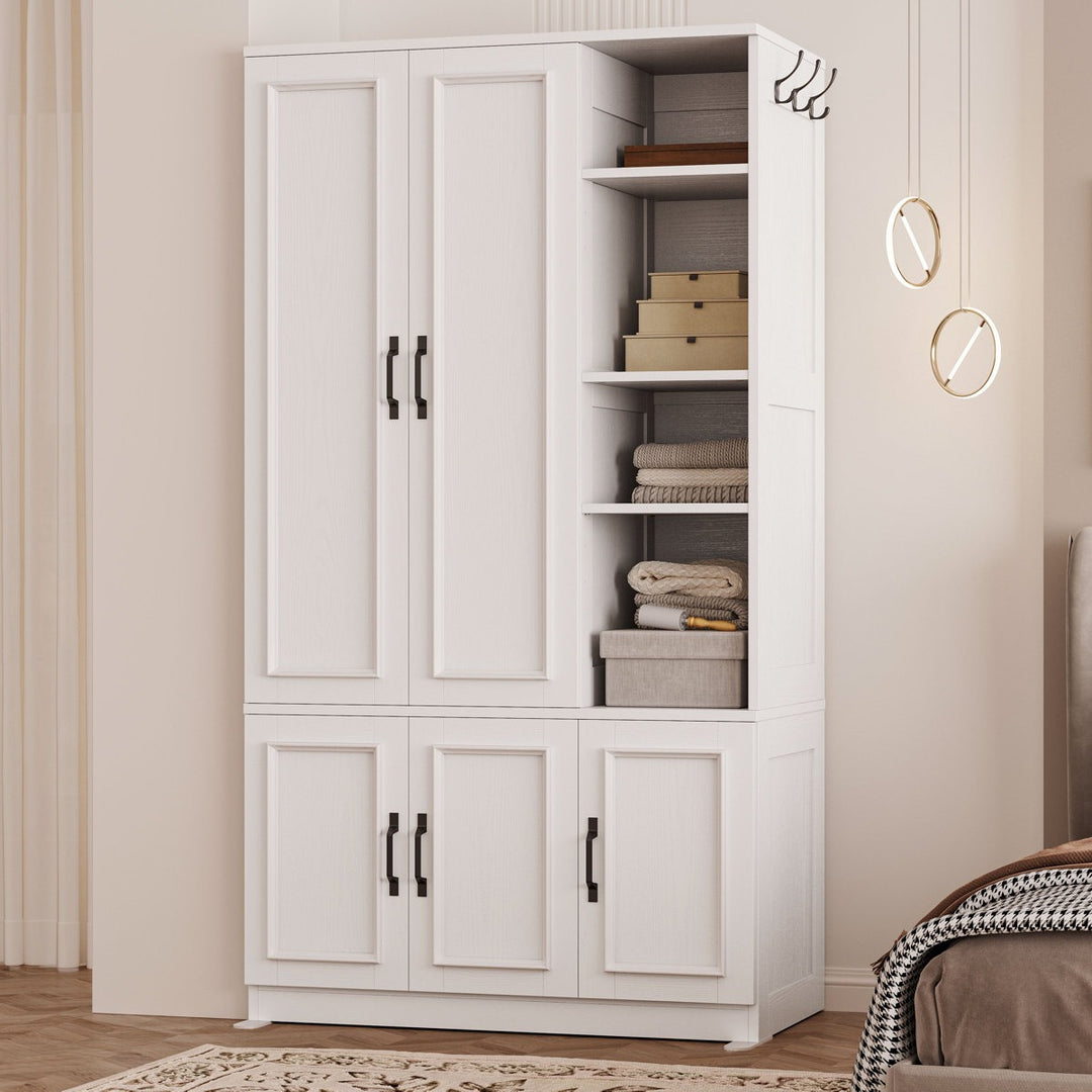RobeLand 5 Door Wardrobe | White