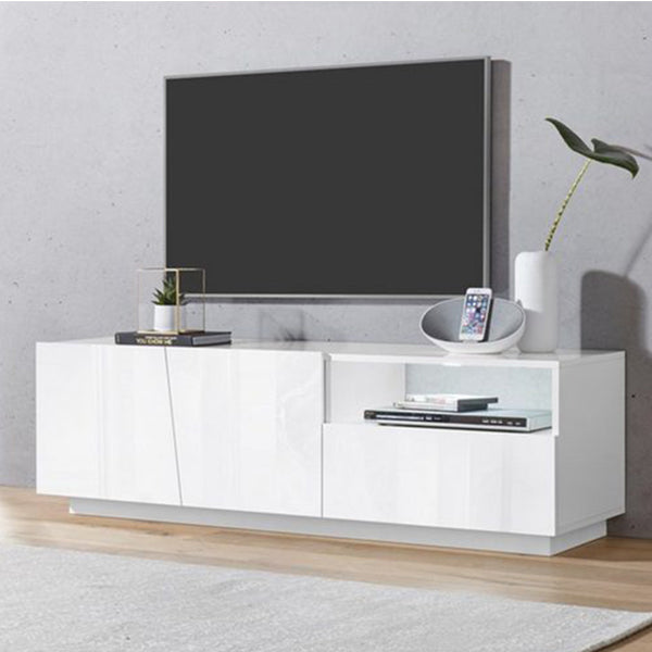 Bend Line TV Stand | Medium | White