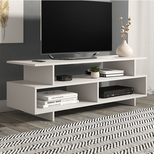 Deccan TV Stand | White