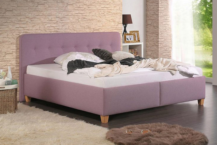 Agua Bed Without Storage | King | Hot Pink Fabric Upholstery