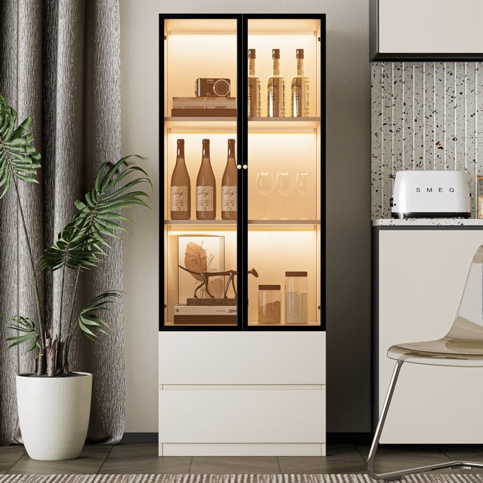July Tall Crockery Unit | White