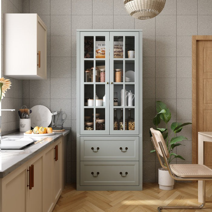 Zojo Tall Crockery Unit |Gray