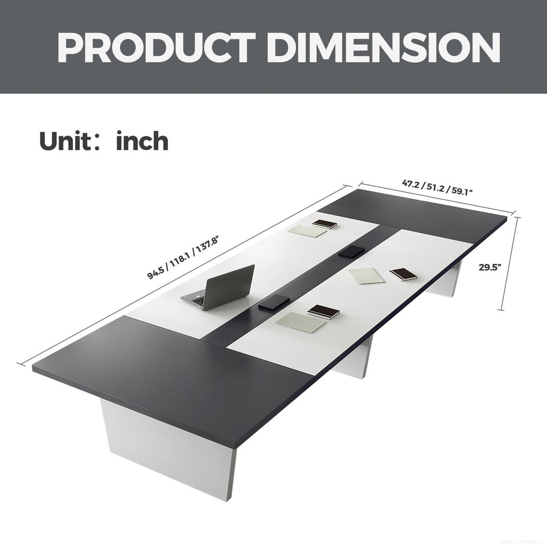 Alex  Conference table |White & Black