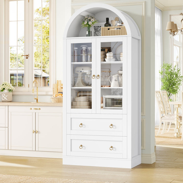 Aug Tall Crockery Unit | White