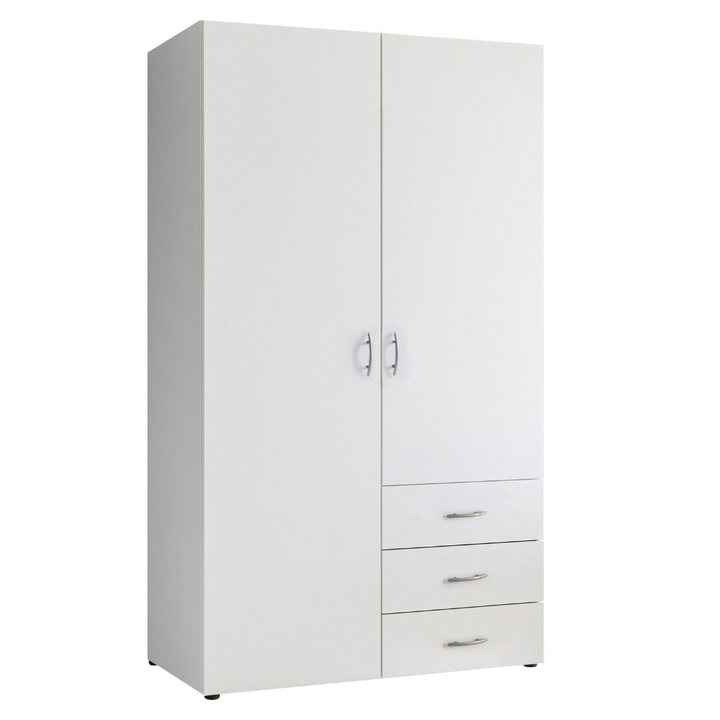 stylish white wardrobe design for compact indian homes