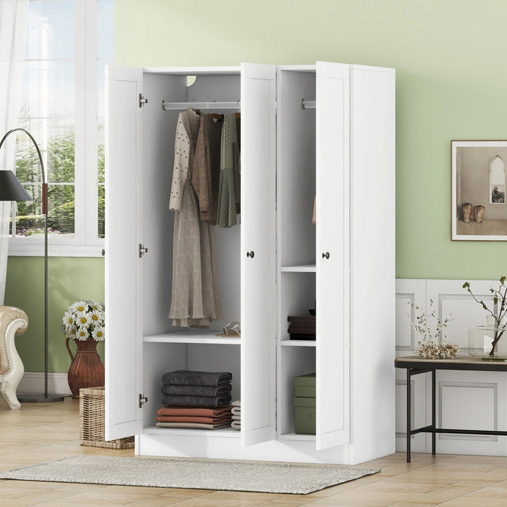Yuna 3 Door Wordrobe | White