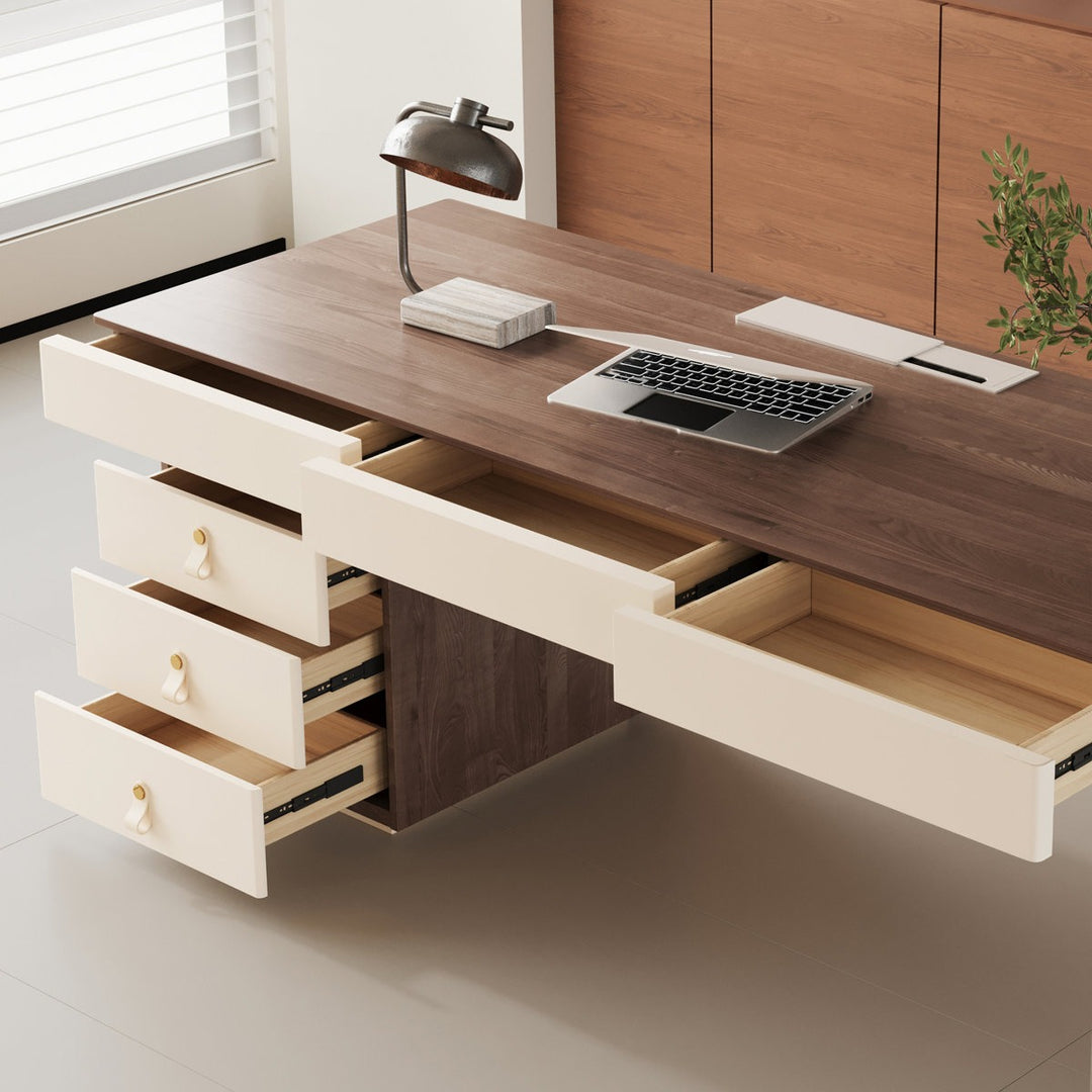 Sang Boss Table|  Brown & White