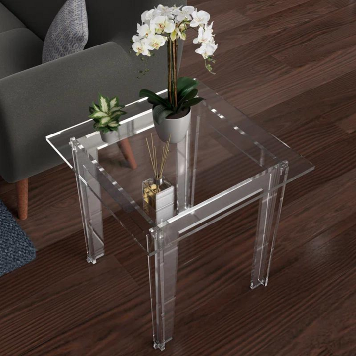 Nova  Acrylic End Table | Clear