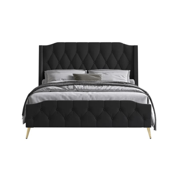 Opal Oasis Bed Without Storage | King | Black Fabric