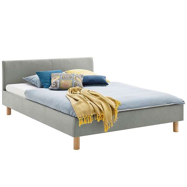 Leonard Bed Without Storage | King | Grey Fabric