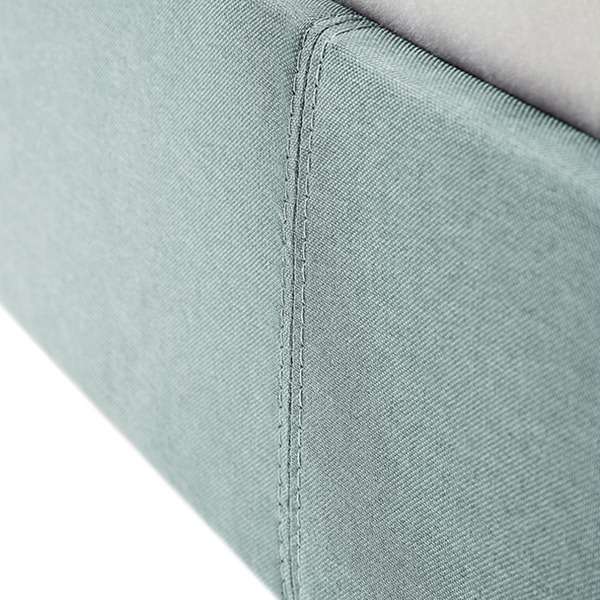 Leonard Bed Without Storage | King | Light Blue Fabric