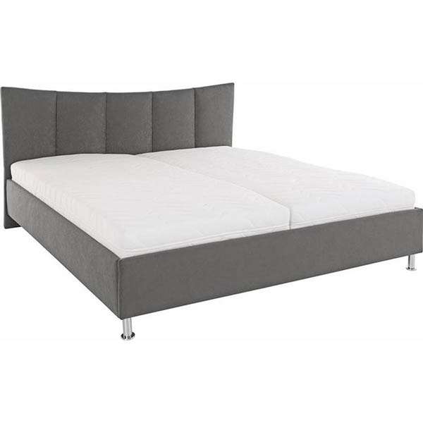 Puissance Bed Without Storage | King | Grey Leatherette