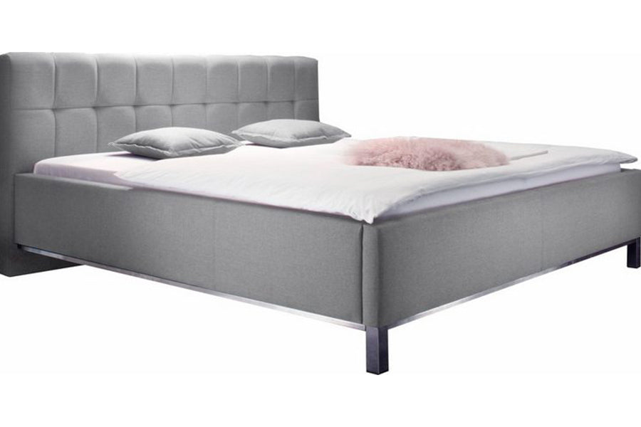 Affinity Bed Hydraulic with Storage | King | Grey Fabric Upholstery