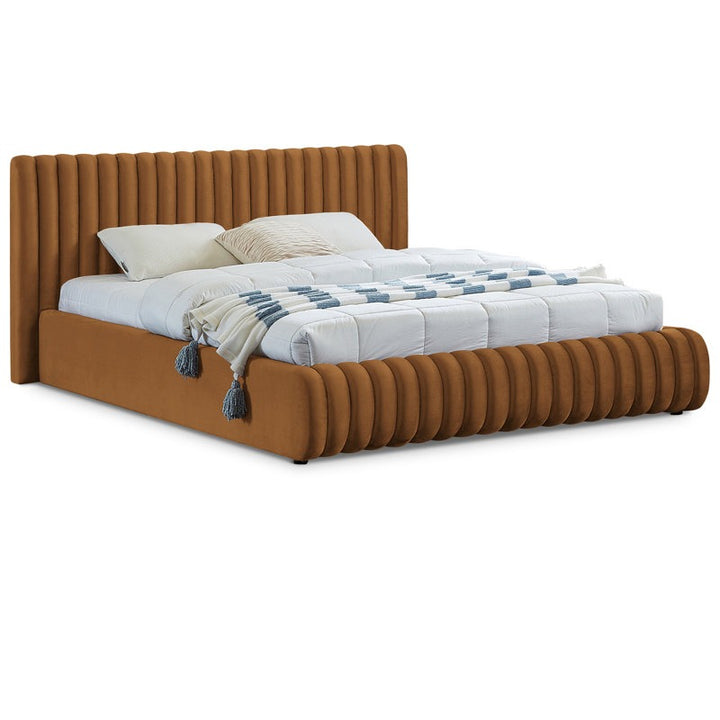 Kuro Bed without Storage | Queen | Tan Fabric
