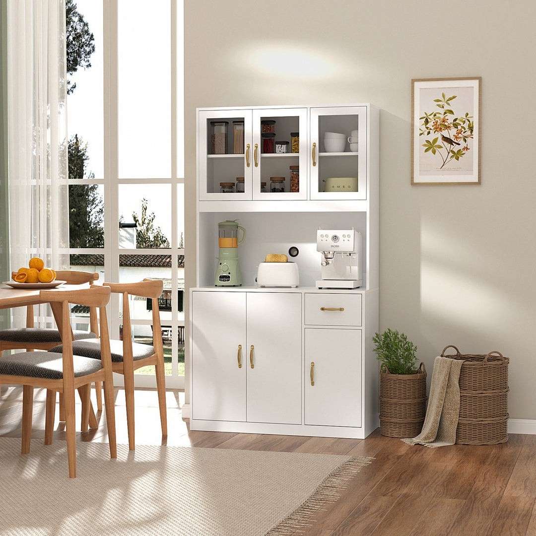 Ren Tall Crockery Unit | White