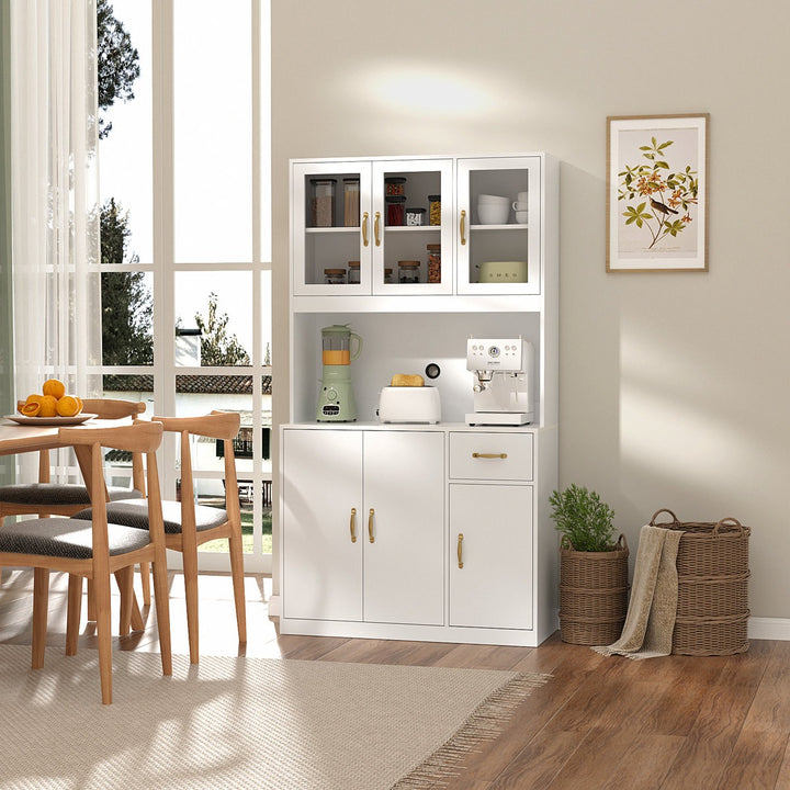 Ren Tall Crockery Unit | White