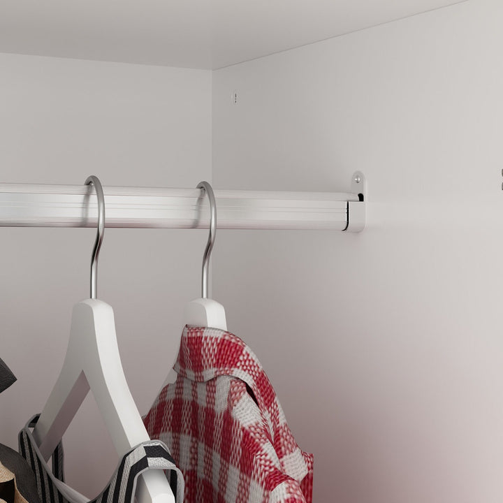 Reina  2 Door Wardrobe  | White