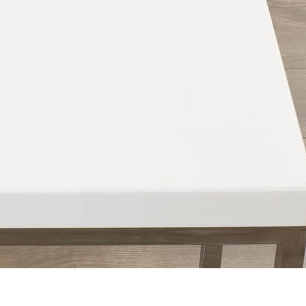 Modern End Table | White