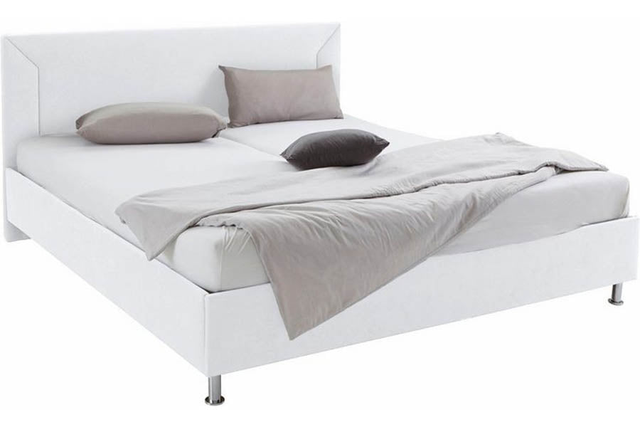 Imperium Bed Without Storage | King | White Leatherette