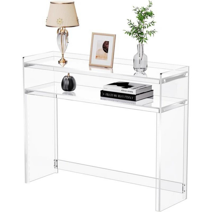 Aura Acrylic Console Table | Clear