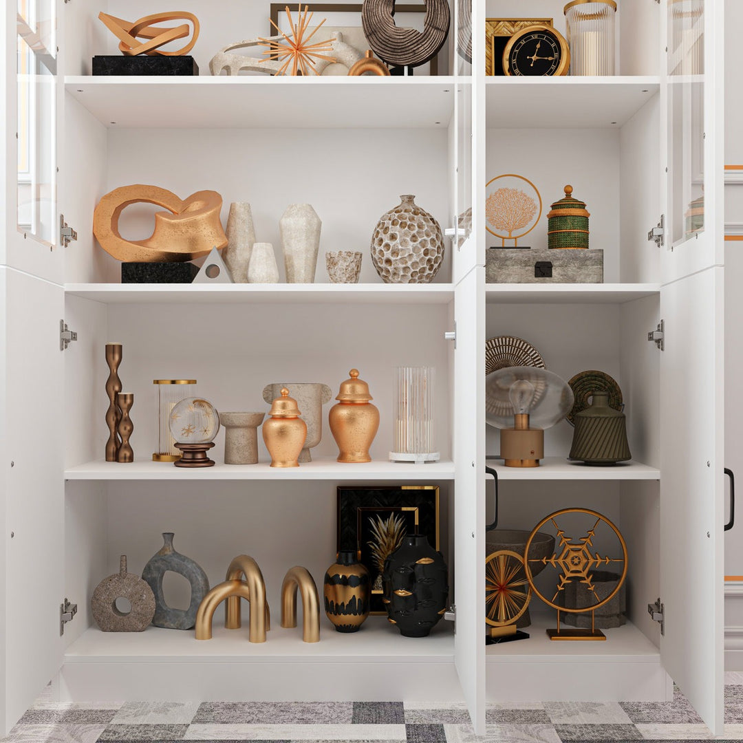 keji  Tall Crockery Unit |White