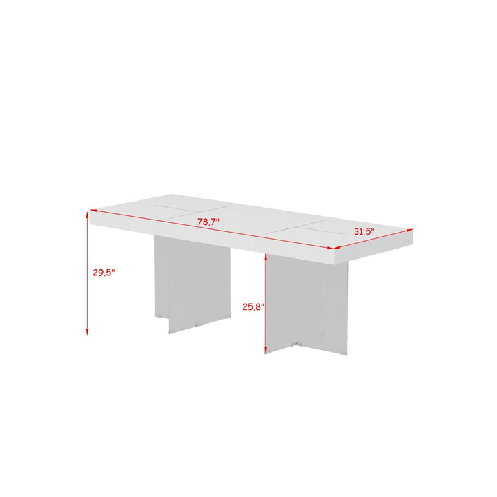 Yemi Meeting Table | White