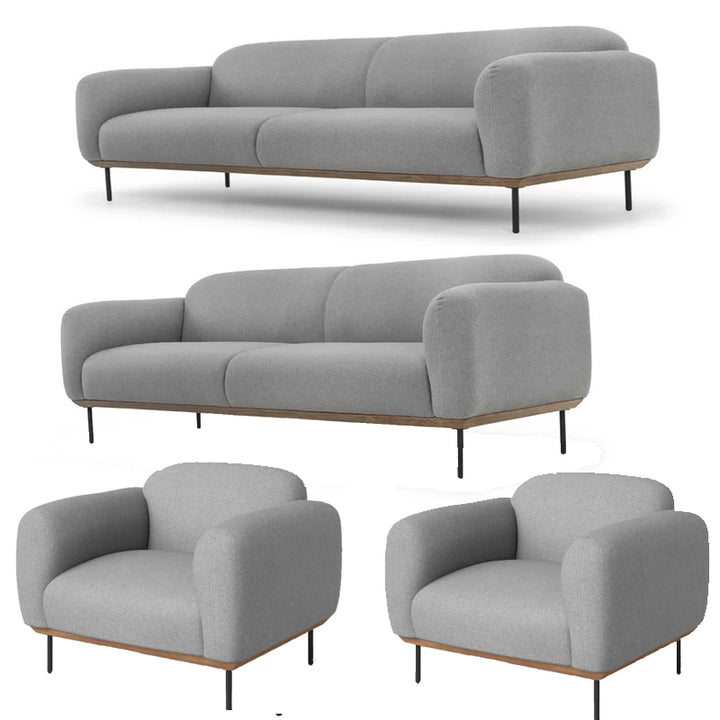 Rivet Sofa | 2 Seater | Grey