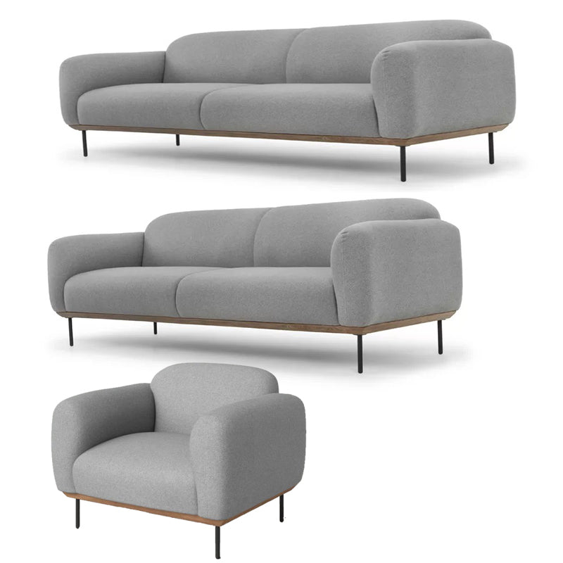 Rivet Sofa | 2 Seater | Grey