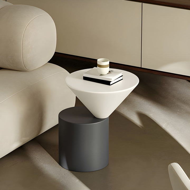 Lev  Side Table | Black & White