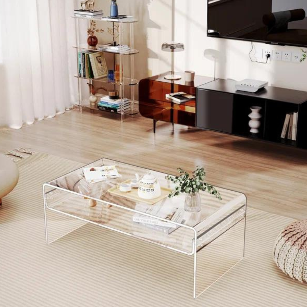 Zen Acrylic Coffee Table | Clear