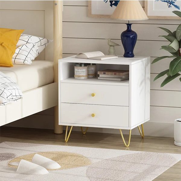 Andrew Bedside Table | White