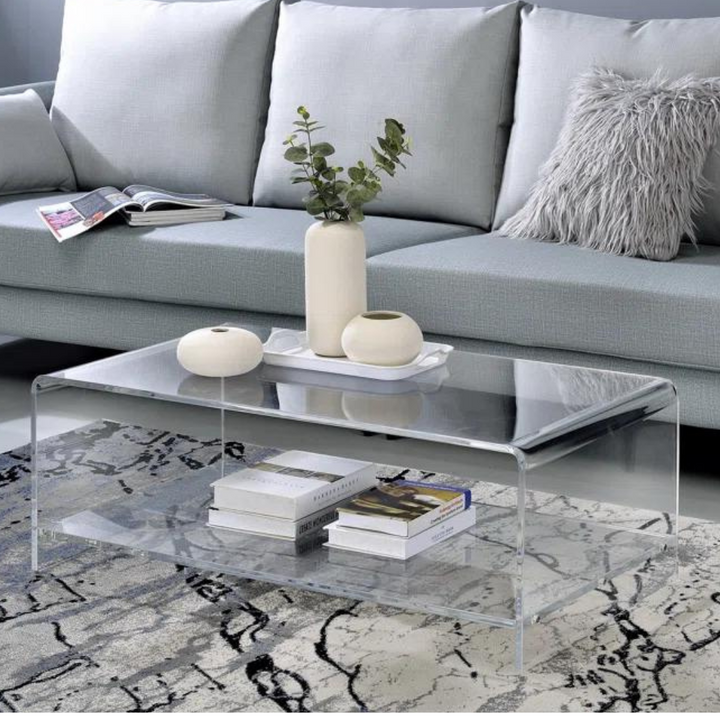 Zenith Acrylic Coffee Table | Clear