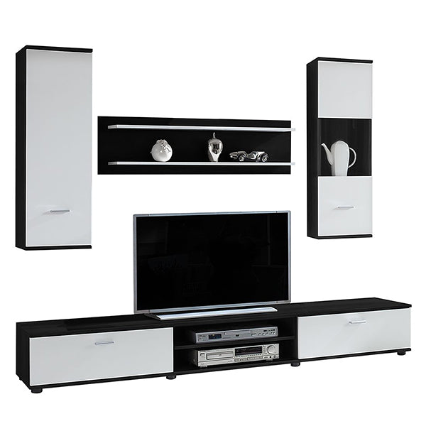 Web TV Unit Set | White & Black