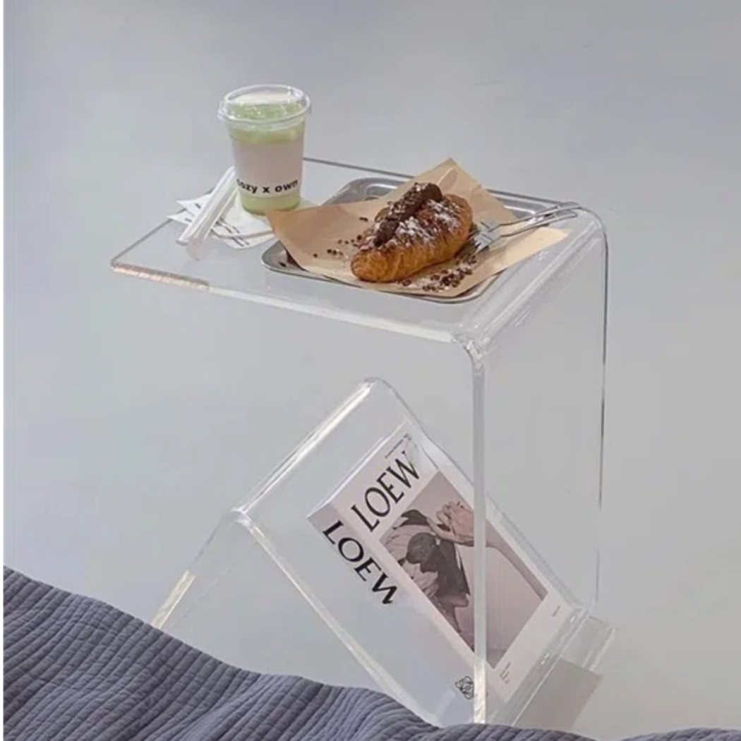 Luna Acrylic End Table | Clear