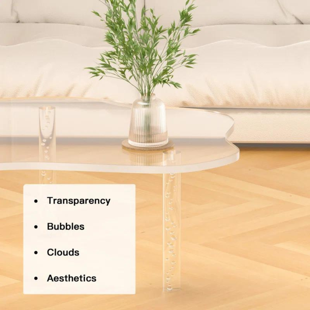 Echo Acrylic Coffee Table | Clear