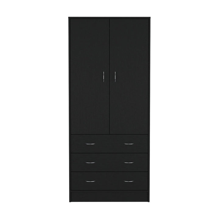 Noa 2 Door Wardrobe |Black