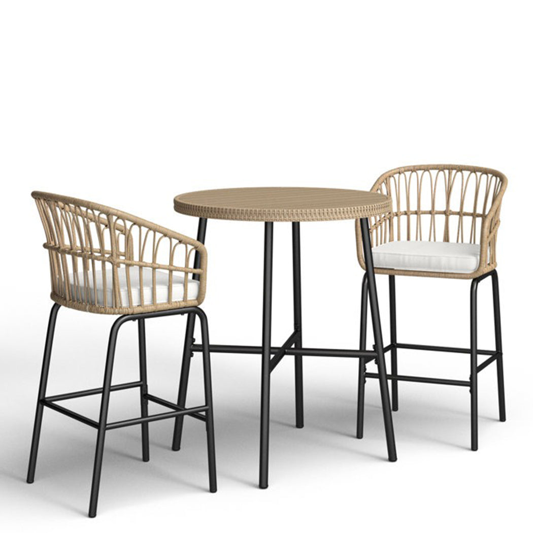 Durai 2 -Seater  Round Outdoor Bar Set